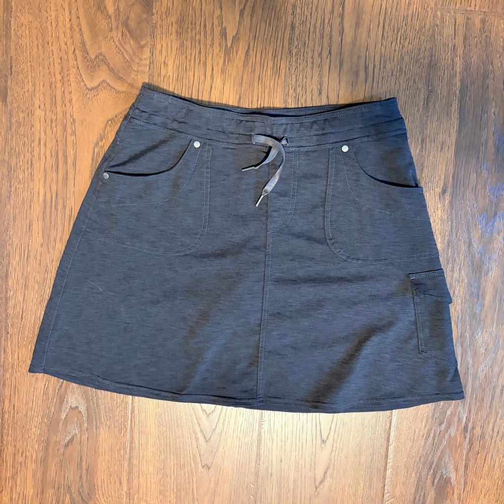 Kuhl Skort Women Small Gorpcore Charcoal Gray Hiking Outdoor Athletic‎ Pockets
